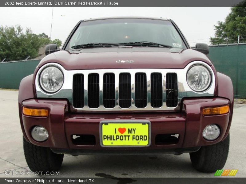 Dark Garnet Red Pearlcoat / Taupe 2002 Jeep Liberty Limited