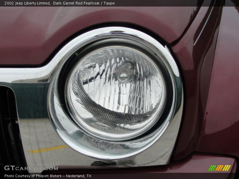 Dark Garnet Red Pearlcoat / Taupe 2002 Jeep Liberty Limited