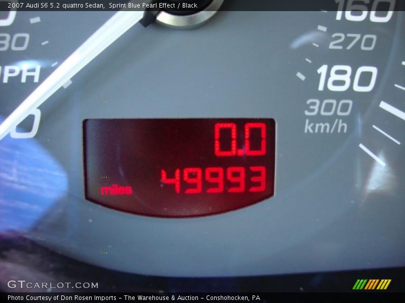 Sprint Blue Pearl Effect / Black 2007 Audi S6 5.2 quattro Sedan