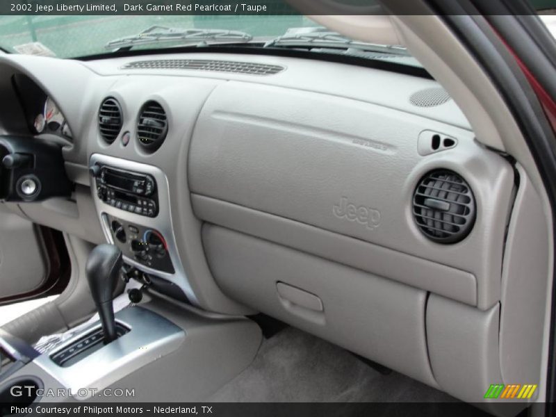 Dark Garnet Red Pearlcoat / Taupe 2002 Jeep Liberty Limited