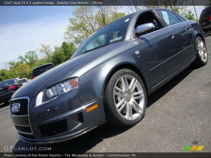 Dolphin Grey Metallic / Ebony 2007 Audi S4 4.2 quattro Sedan