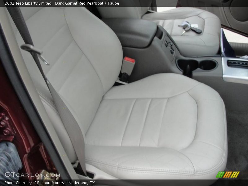 Dark Garnet Red Pearlcoat / Taupe 2002 Jeep Liberty Limited