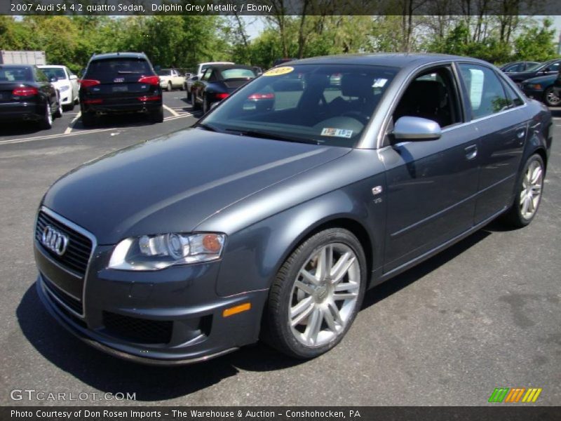 Dolphin Grey Metallic / Ebony 2007 Audi S4 4.2 quattro Sedan