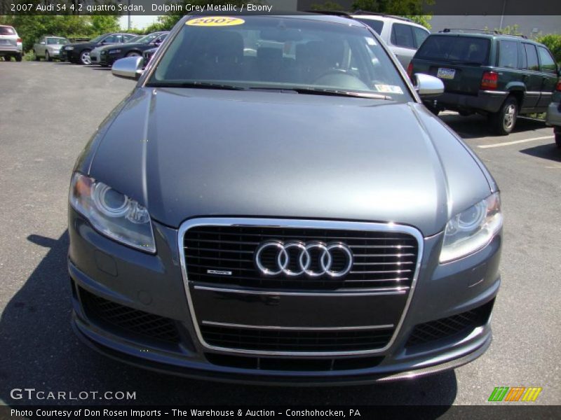 Dolphin Grey Metallic / Ebony 2007 Audi S4 4.2 quattro Sedan