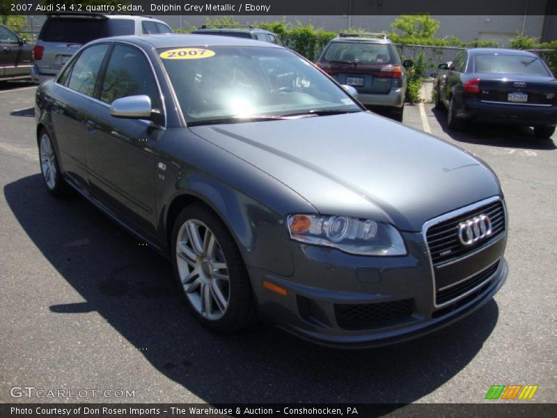 Dolphin Grey Metallic / Ebony 2007 Audi S4 4.2 quattro Sedan