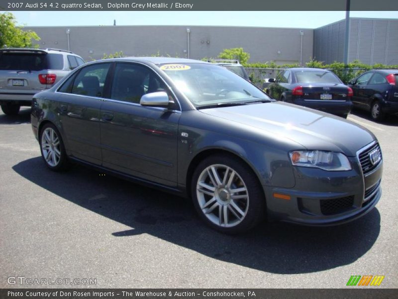 Dolphin Grey Metallic / Ebony 2007 Audi S4 4.2 quattro Sedan