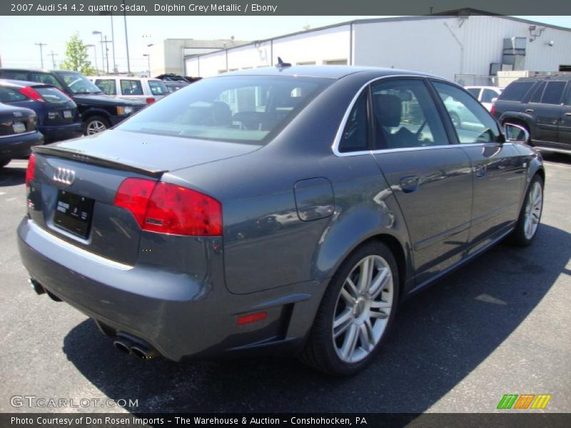 Dolphin Grey Metallic / Ebony 2007 Audi S4 4.2 quattro Sedan