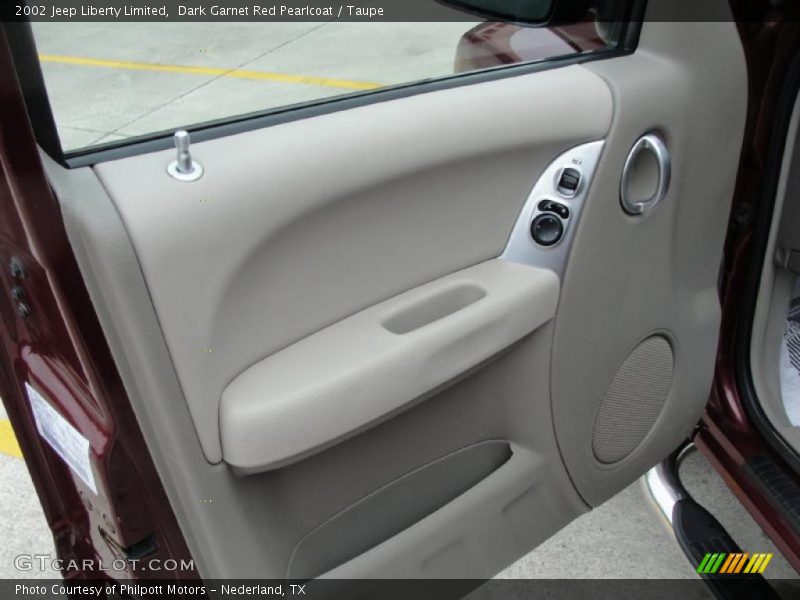 Dark Garnet Red Pearlcoat / Taupe 2002 Jeep Liberty Limited