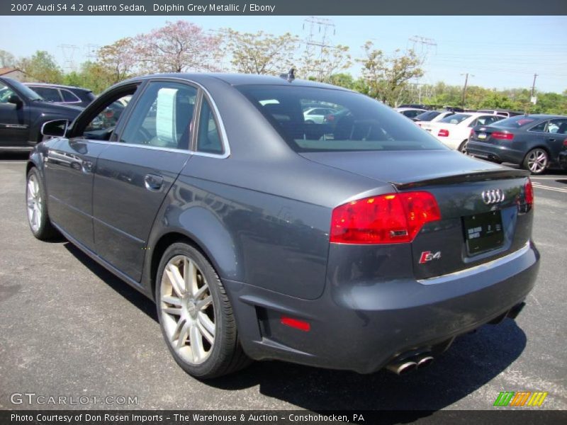 Dolphin Grey Metallic / Ebony 2007 Audi S4 4.2 quattro Sedan