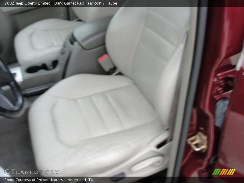Dark Garnet Red Pearlcoat / Taupe 2002 Jeep Liberty Limited