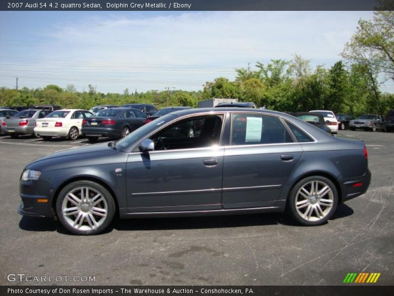 Dolphin Grey Metallic / Ebony 2007 Audi S4 4.2 quattro Sedan