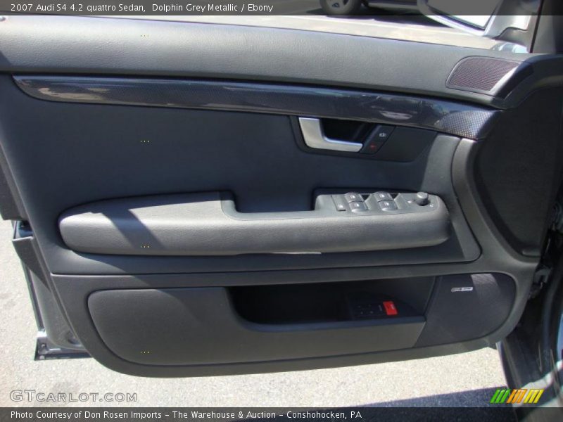 Dolphin Grey Metallic / Ebony 2007 Audi S4 4.2 quattro Sedan