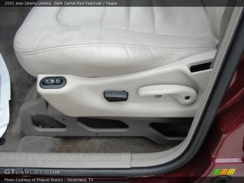 Dark Garnet Red Pearlcoat / Taupe 2002 Jeep Liberty Limited
