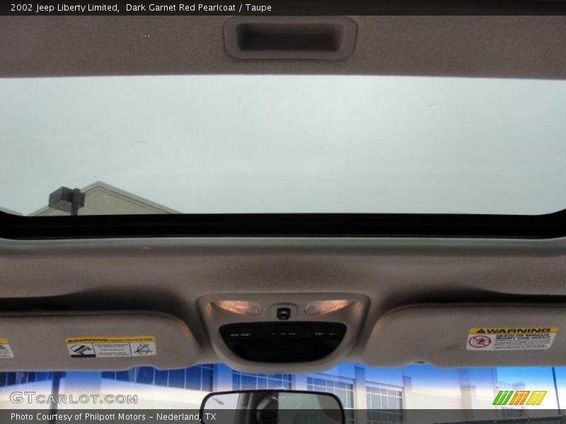 Dark Garnet Red Pearlcoat / Taupe 2002 Jeep Liberty Limited