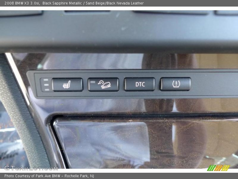 Black Sapphire Metallic / Sand Beige/Black Nevada Leather 2008 BMW X3 3.0si