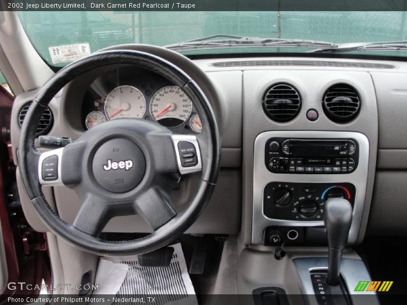 Dark Garnet Red Pearlcoat / Taupe 2002 Jeep Liberty Limited