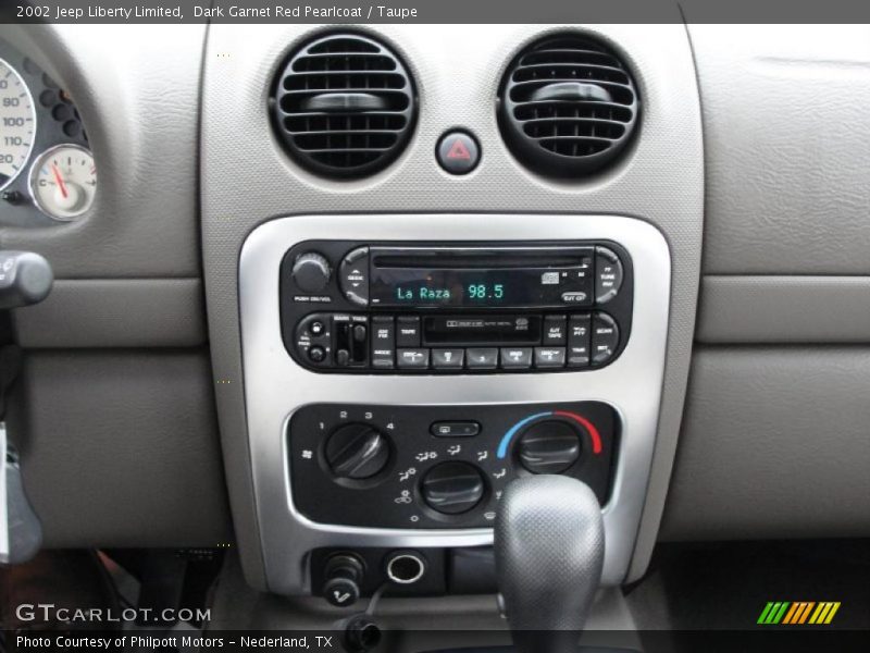 Dark Garnet Red Pearlcoat / Taupe 2002 Jeep Liberty Limited
