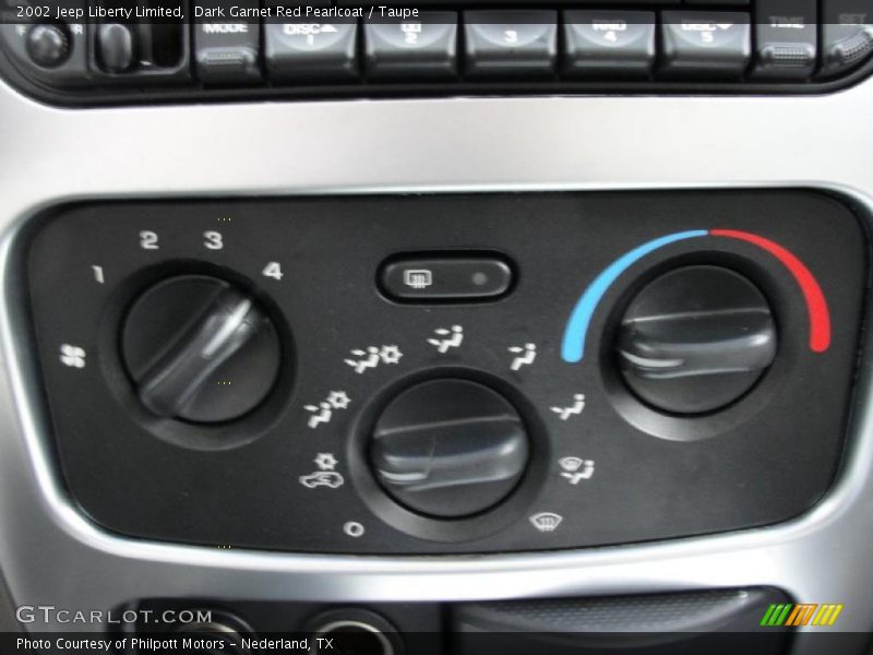 Dark Garnet Red Pearlcoat / Taupe 2002 Jeep Liberty Limited