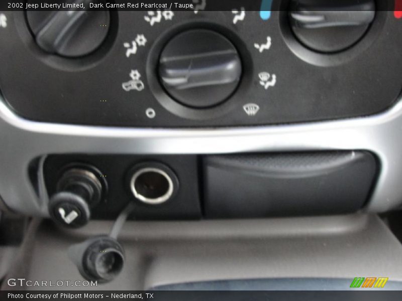 Dark Garnet Red Pearlcoat / Taupe 2002 Jeep Liberty Limited