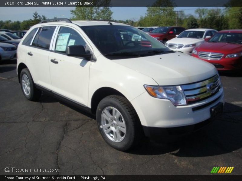 White Suede / Charcoal Black 2010 Ford Edge SE