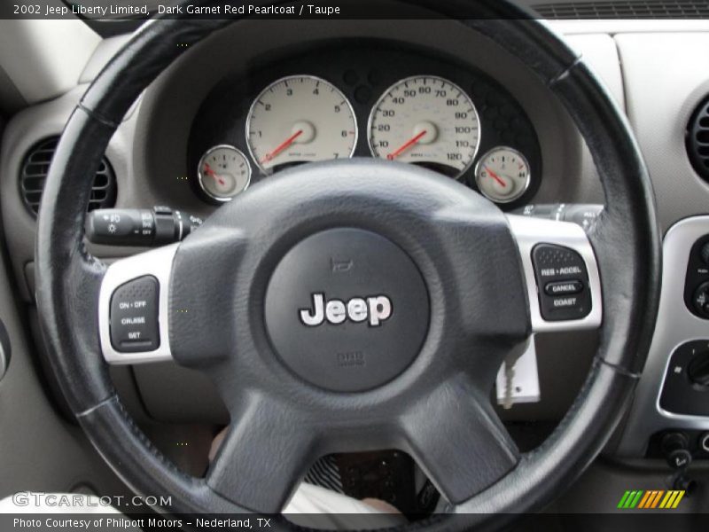 Dark Garnet Red Pearlcoat / Taupe 2002 Jeep Liberty Limited