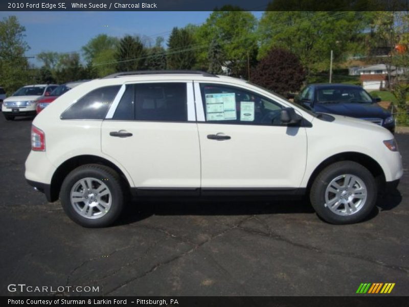 White Suede / Charcoal Black 2010 Ford Edge SE