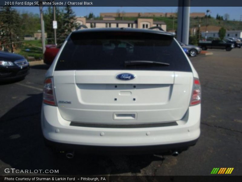 White Suede / Charcoal Black 2010 Ford Edge SE
