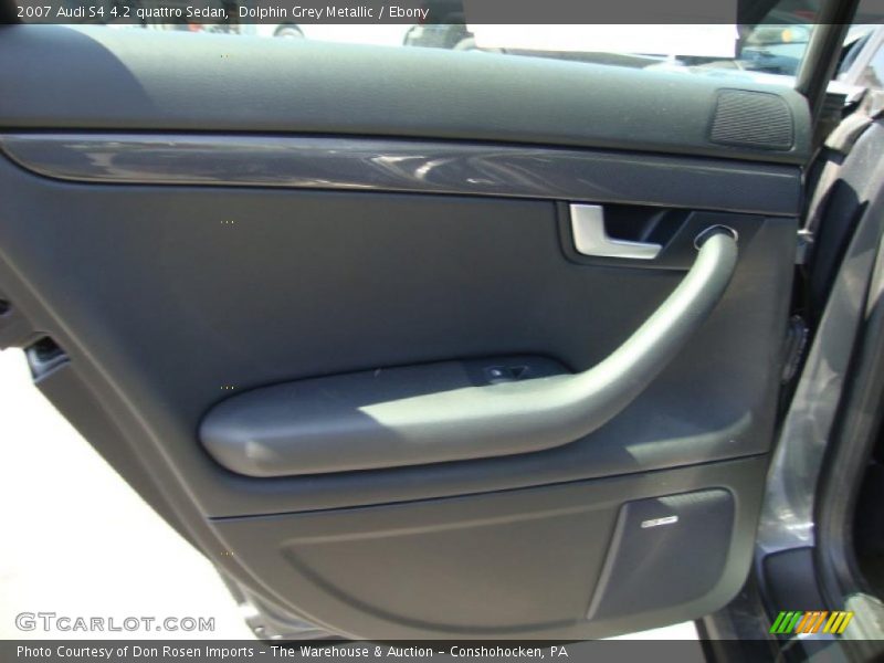 Dolphin Grey Metallic / Ebony 2007 Audi S4 4.2 quattro Sedan