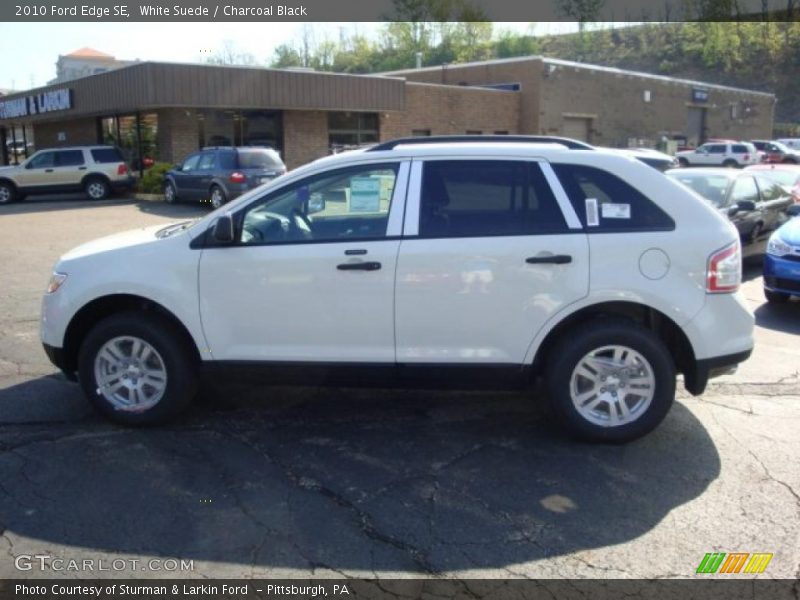 White Suede / Charcoal Black 2010 Ford Edge SE