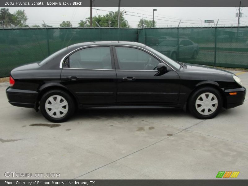 Ebony Black / Black 2003 Hyundai Sonata