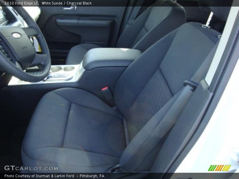 White Suede / Charcoal Black 2010 Ford Edge SE