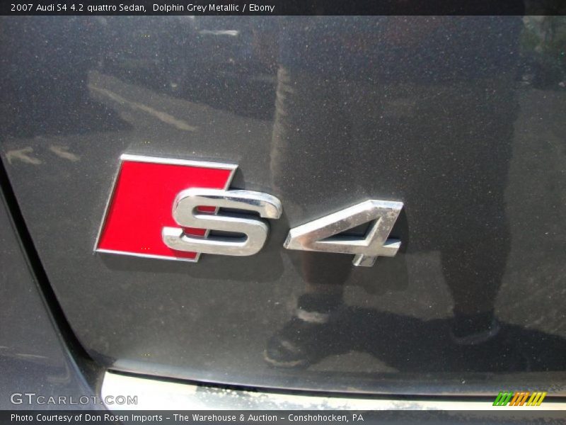Dolphin Grey Metallic / Ebony 2007 Audi S4 4.2 quattro Sedan