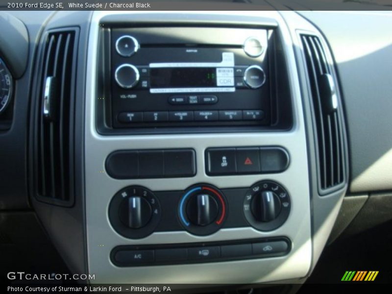 White Suede / Charcoal Black 2010 Ford Edge SE
