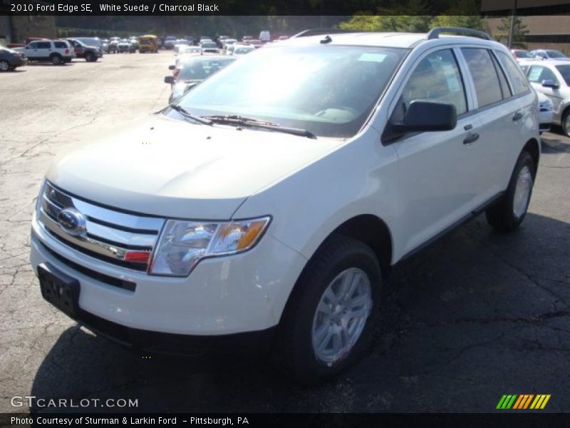 White Suede / Charcoal Black 2010 Ford Edge SE