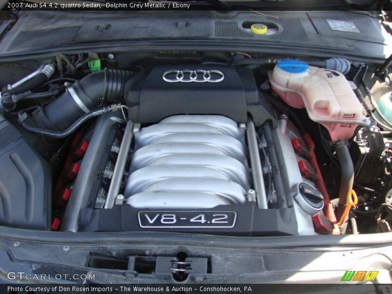 Dolphin Grey Metallic / Ebony 2007 Audi S4 4.2 quattro Sedan