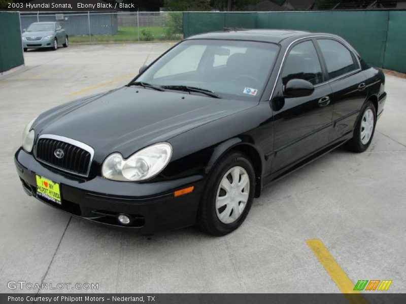 Ebony Black / Black 2003 Hyundai Sonata