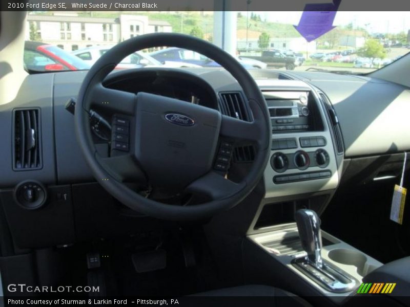 White Suede / Charcoal Black 2010 Ford Edge SE