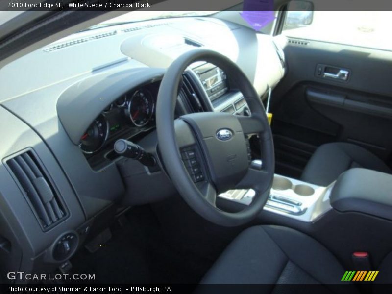 White Suede / Charcoal Black 2010 Ford Edge SE