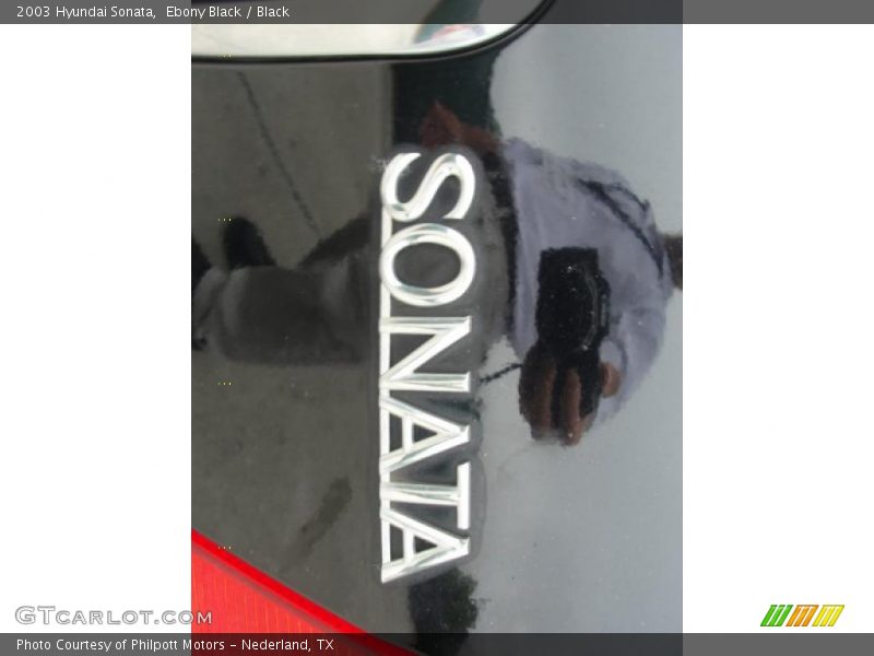 Ebony Black / Black 2003 Hyundai Sonata