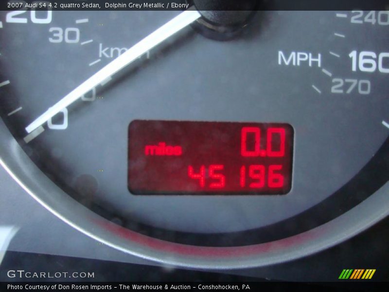Dolphin Grey Metallic / Ebony 2007 Audi S4 4.2 quattro Sedan