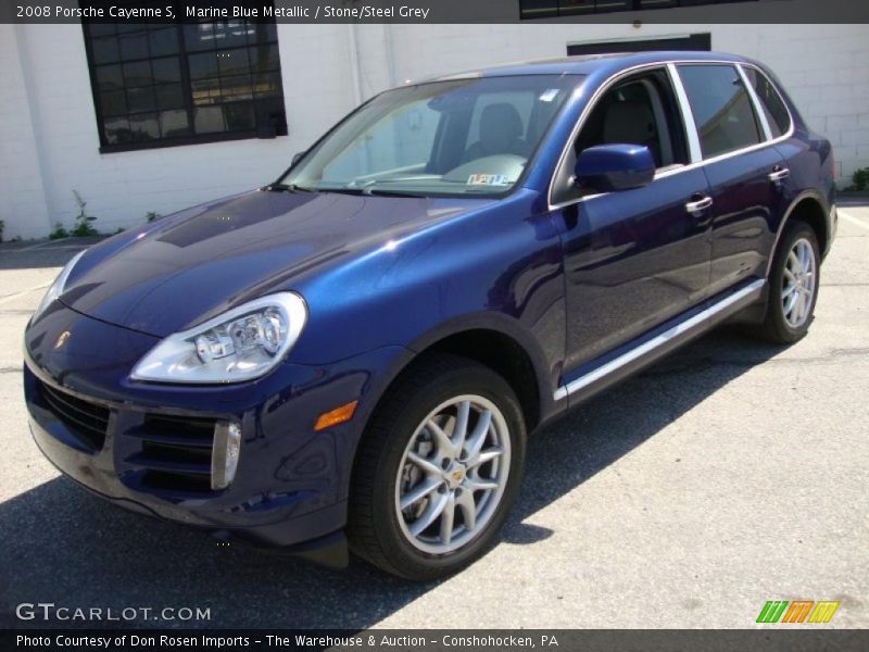 Marine Blue Metallic / Stone/Steel Grey 2008 Porsche Cayenne S