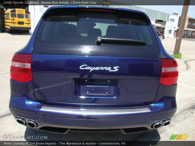 Marine Blue Metallic / Stone/Steel Grey 2008 Porsche Cayenne S