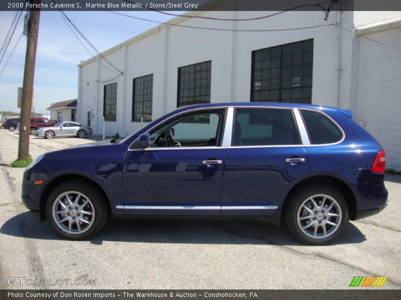 Marine Blue Metallic / Stone/Steel Grey 2008 Porsche Cayenne S
