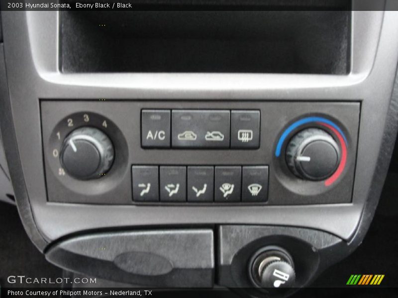 Ebony Black / Black 2003 Hyundai Sonata