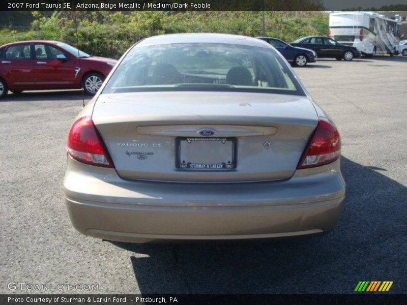 Arizona Beige Metallic / Medium/Dark Pebble 2007 Ford Taurus SE