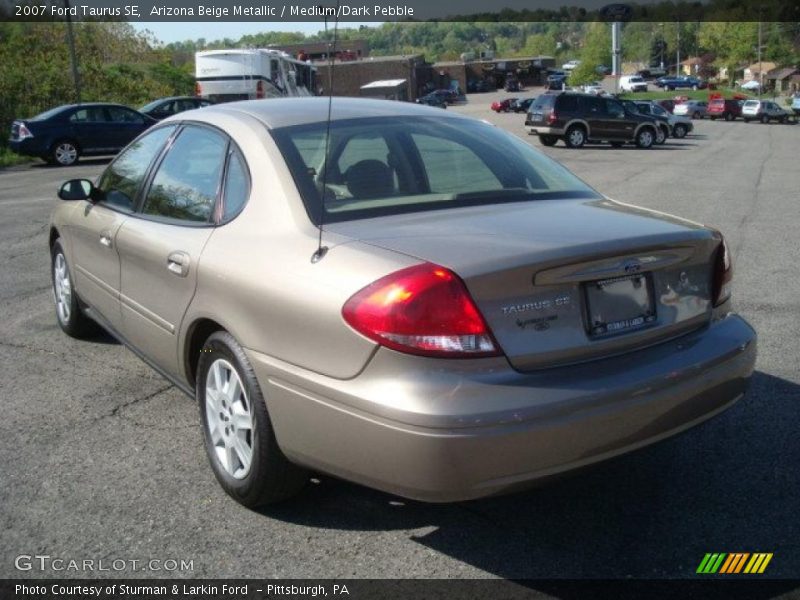Arizona Beige Metallic / Medium/Dark Pebble 2007 Ford Taurus SE