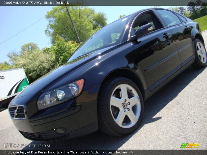 Black / Off Black 2006 Volvo S40 T5 AWD
