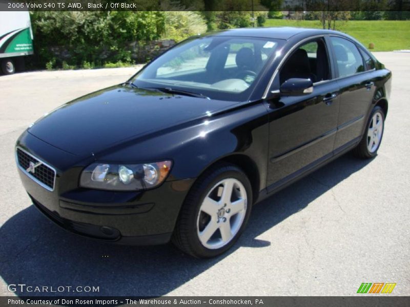 Black / Off Black 2006 Volvo S40 T5 AWD