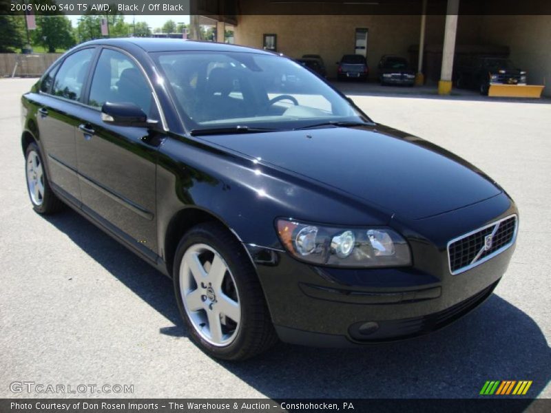 Black / Off Black 2006 Volvo S40 T5 AWD