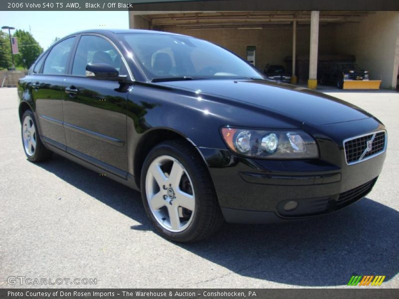 Black / Off Black 2006 Volvo S40 T5 AWD